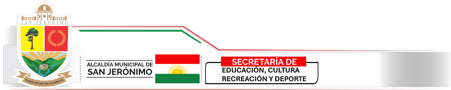 Secretaría de Educación, Cultura y Deporte - Alcaldía de San Jerónimo